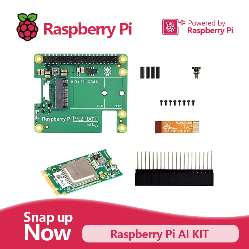 Raspberry Pi Ai Kit Hailo-8L - Kit AI Raspberry Pi menggabungkan topi