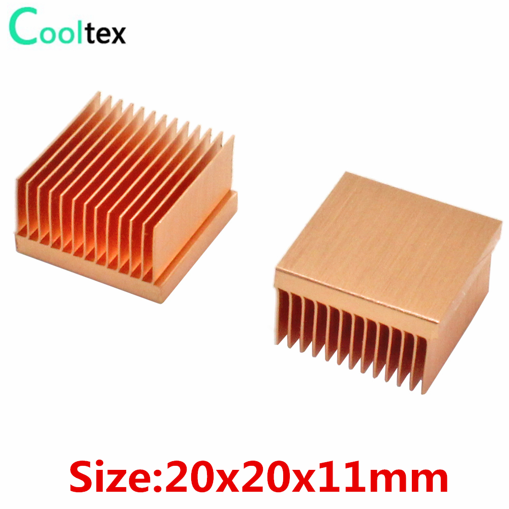 Raspberry Pi Water Cooling Kit - 2 Pcs Murni Tembaga Heatsink 20X20X11