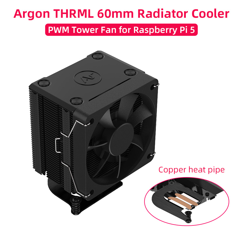 Raspberry Pi Water Cooling Kit - Raspberry Pi kipas PWM, pendingin Radiator