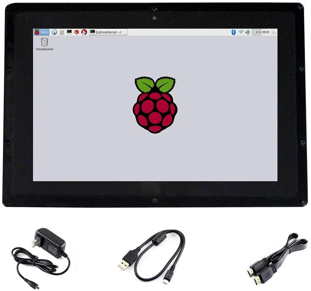 Raspberry Pi 10.1 Inch Capacitive Touch Screen Ips - Layar Sentuh Kapasitif 10.1 Inci HDMI