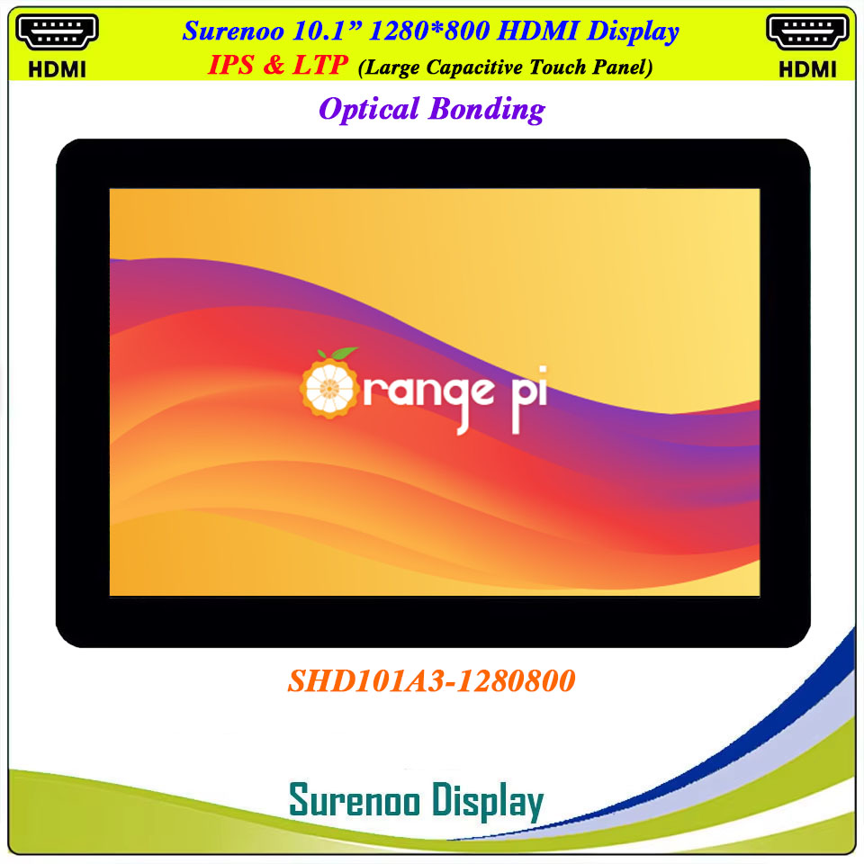 Raspberry Pi 10.1 Inch Capacitive Touch Screen Ips - 10.1 