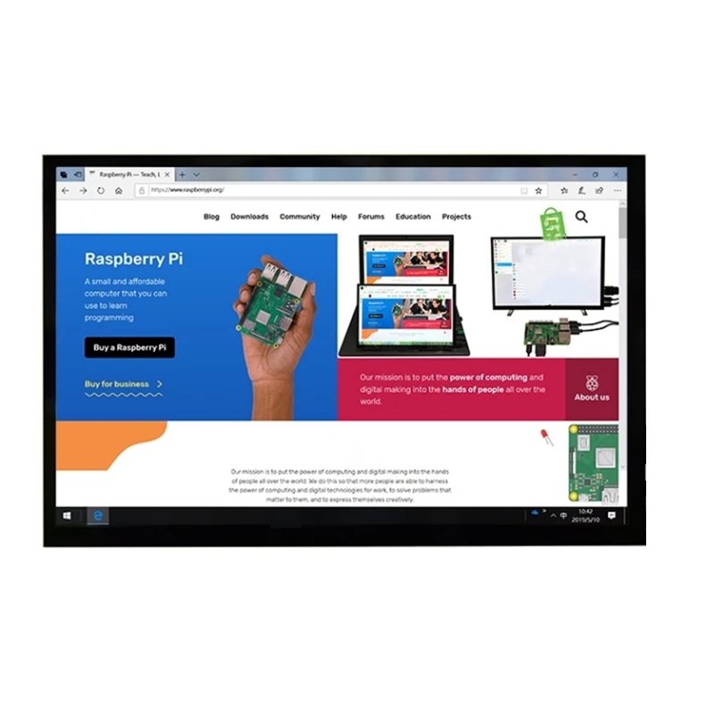 Raspberry Pi 10.1 Inch Capacitive Touch Screen Ips - Monitor Display LCD IPS 10.1 Inci