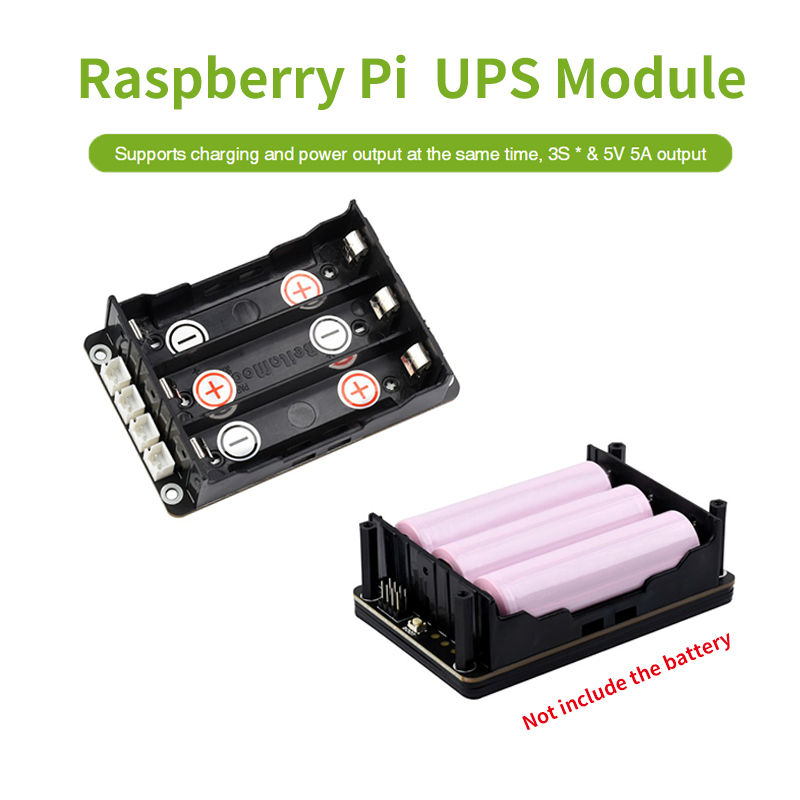 Raspberry Pi Uninterrupted Power Supply Ups 18650 - Raspberry Pi 5 UPS HAT Mendukung