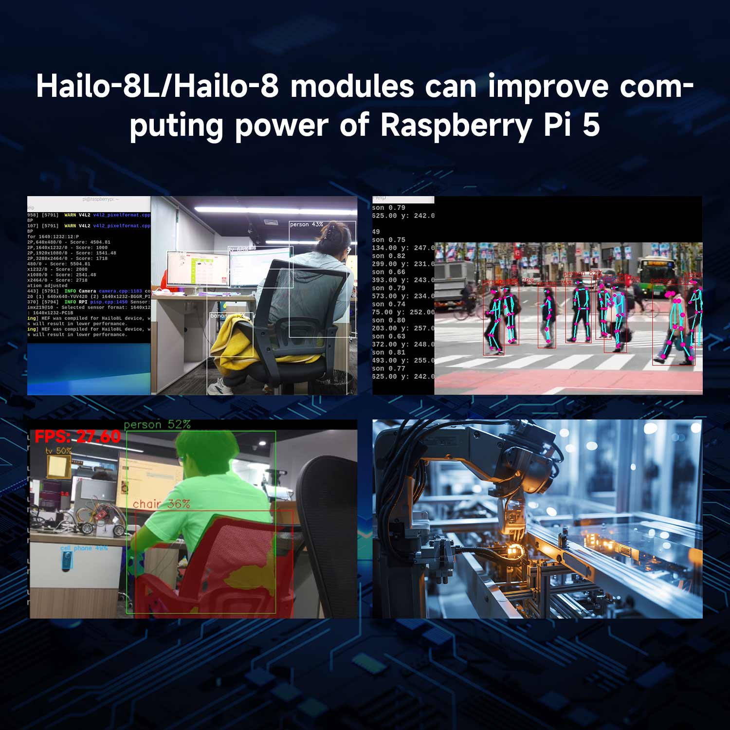 Modul Akselerasi AI Hailo 8/8l - Raspberry Pi Ai Kit Hailo-8L ulasan dan harga