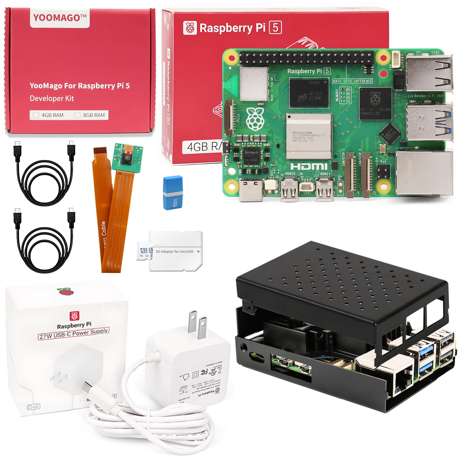 Papan Pengembangan Asli Baru R - Raspberry Pi 4 8Gb Ram Kit ulasan dan harga