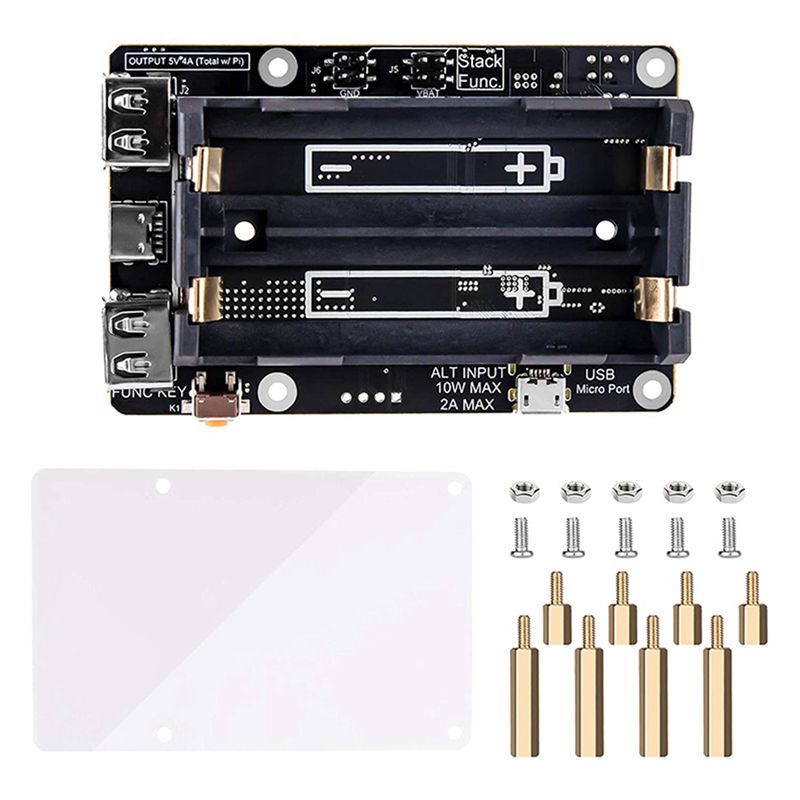 Tekstur Halus-2X untuk Raspber - Raspberry Pi Uninterrupted Power Supply Ups 18650 ulasan dan harga