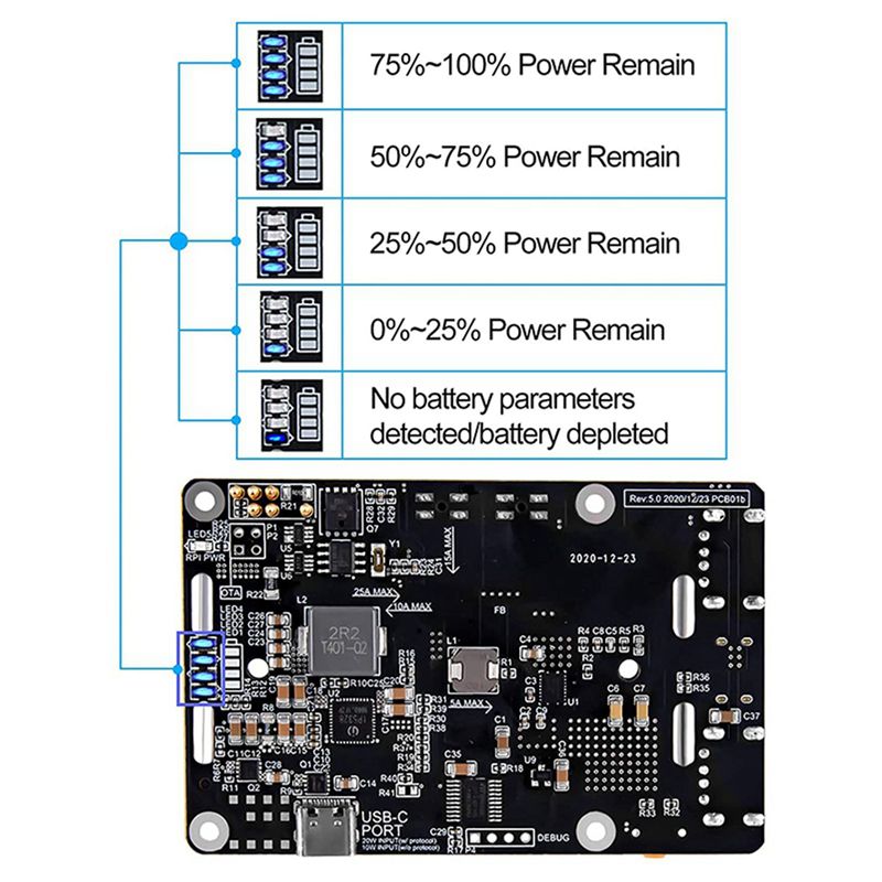 Tekstur Halus-2X untuk Raspber - Raspberry Pi Uninterrupted Power Supply Ups 18650 ulasan dan harga