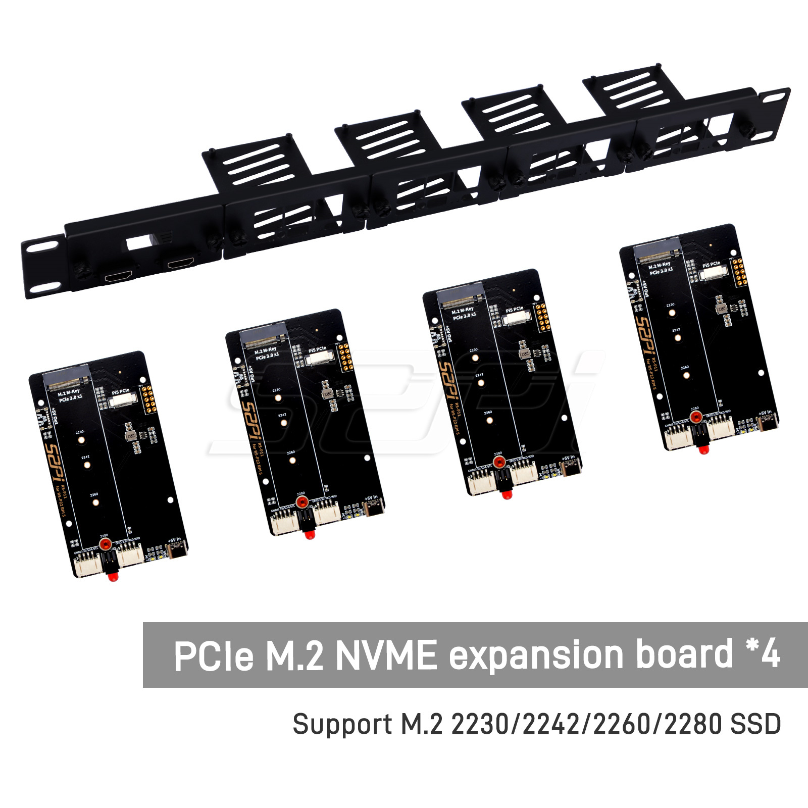 Kit braket baja Rackmount 52Pi - Raspberry Pi Rackmount 1U 19 Inch ulasan dan harga