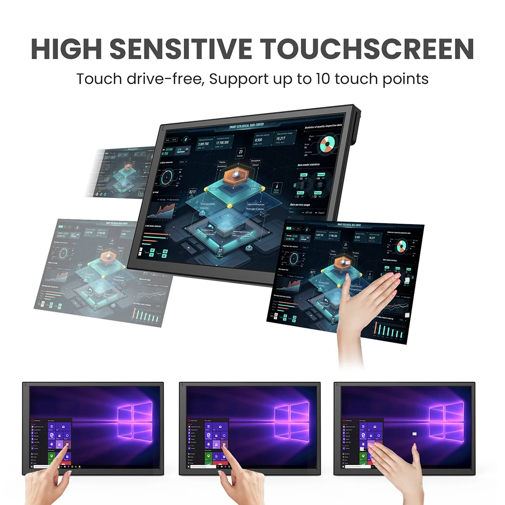 Eyoyo Layar Sentuh Kapasitif 1 - Raspberry Pi 10.1 Inch Capacitive Touch Screen Ips ulasan dan harga