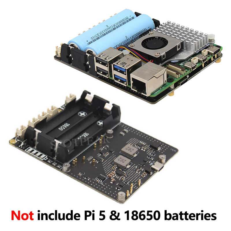 Modul pengelolaan daya UPS X12 - Raspberry Pi Uninterrupted Power Supply Ups 18650 ulasan dan harga