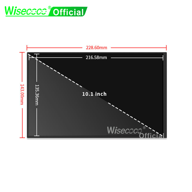 Wisecoco Tablet Display LCD IP - Raspberry Pi 10.1 Inch Capacitive Touch Screen Ips ulasan dan harga