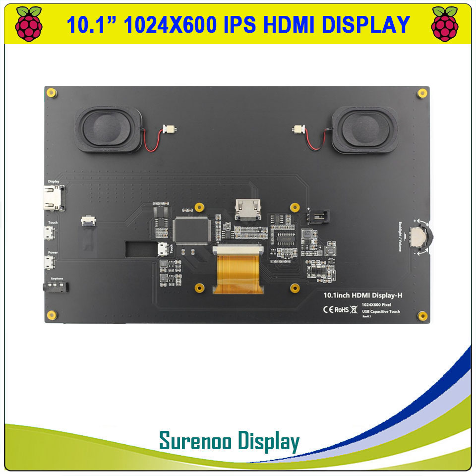 Layar Monitor Modul LCD TFT IP - Raspberry Pi 10.1 Inch Capacitive Touch Screen Ips ulasan dan harga