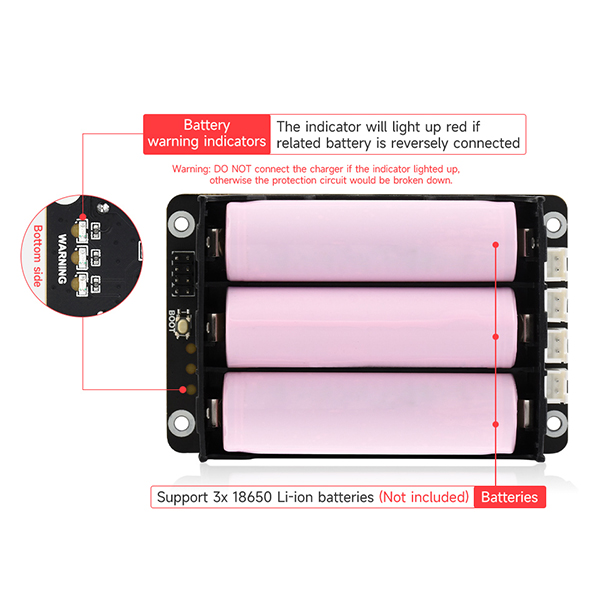 Raspberry Pi 5 UPS HAT Menduku - Raspberry Pi Uninterrupted Power Supply Ups 18650 ulasan dan harga