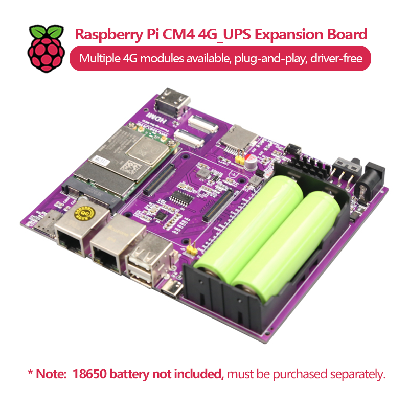 Raspberry Pi CM4 4G_UPS Papan  - Raspberry Pi Uninterrupted Power Supply Ups 18650 ulasan dan harga