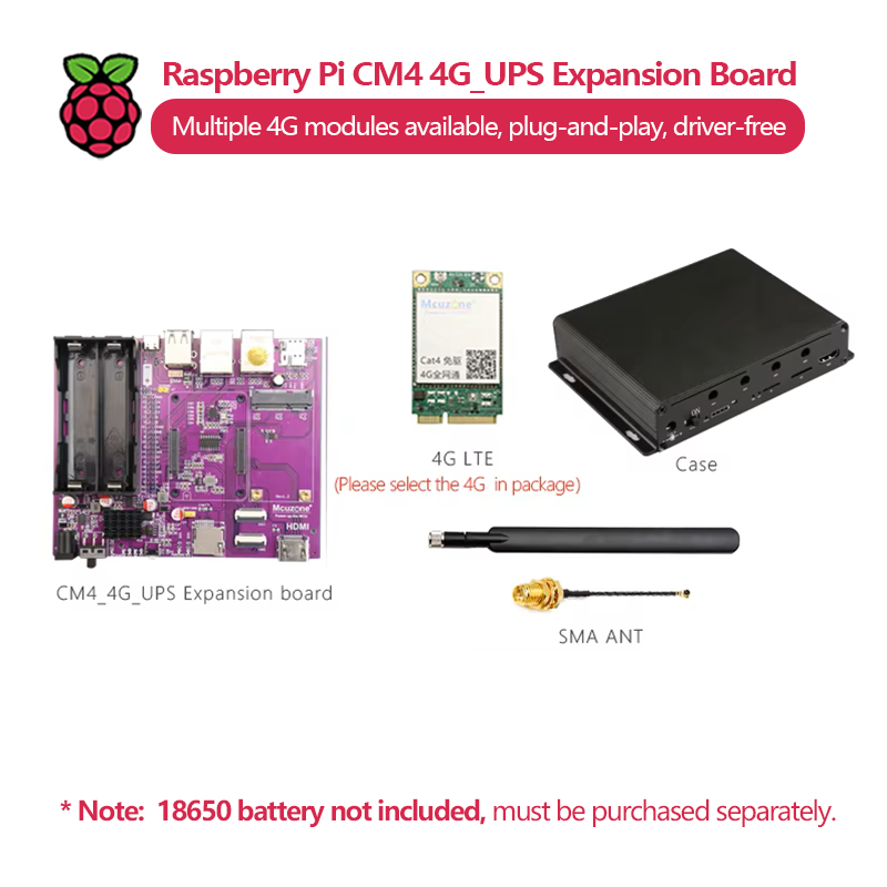 Raspberry Pi CM4 4G_UPS Papan  - Raspberry Pi Uninterrupted Power Supply Ups 18650 ulasan dan harga