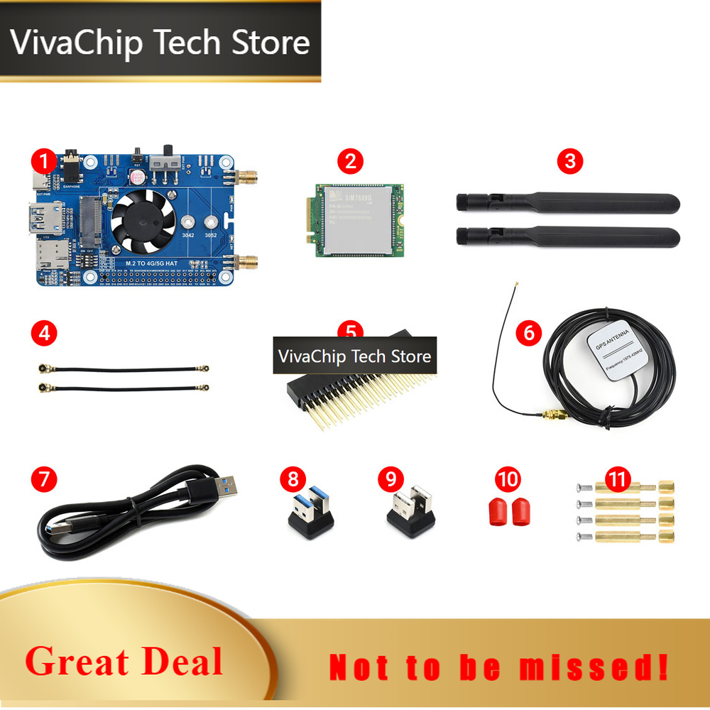 VivaChip Tech4G LTE GPS HAT Ki - Raspberry Pi 4 8Gb Ram Kit ulasan dan harga